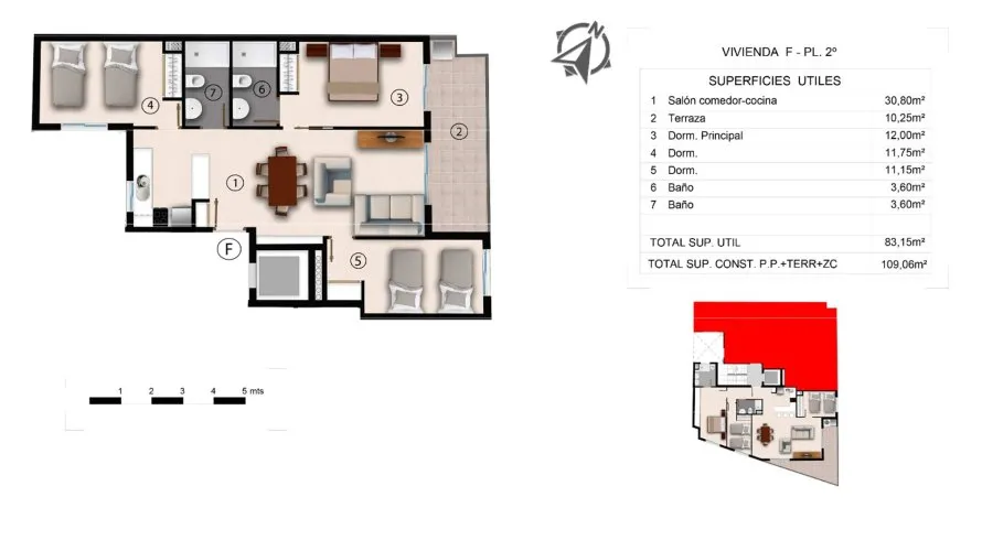 Apartamento de 3 dormitorios en Alegria Residencial XX Torrevieja, Spain No. 47