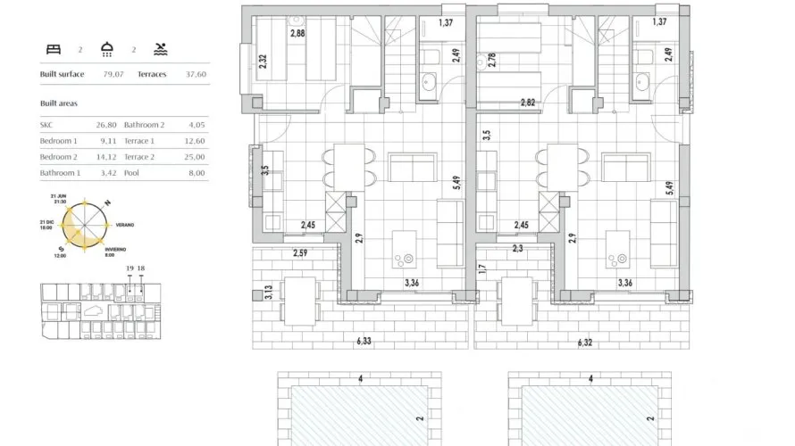 2 bedrooms house for sale, Torrevieja, Spain No. 122 № 17